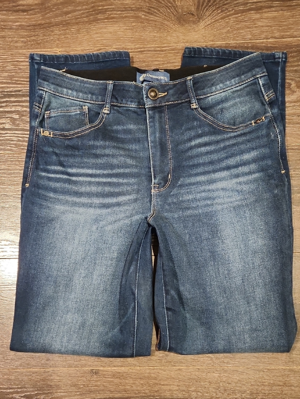 ❤️ DEMOCRACY AB SOLUTION HIGH RISE STRAIGHT LEG JEANS, 12 (31)